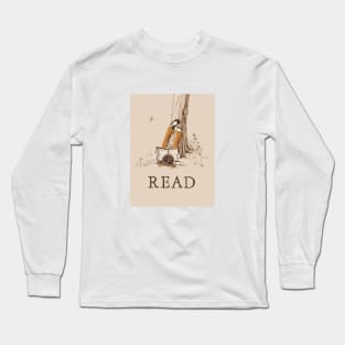 Girl Reading Under a Tree Long Sleeve T-Shirt